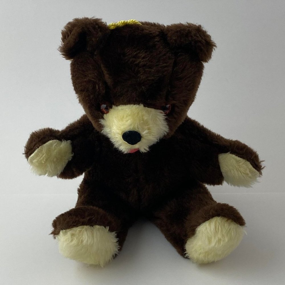 Vintage Animal Toys Plus Brown 13" Teddy Bear Plush Stuffed Animal
